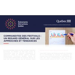 Commandites des festivals : un regard général sur les approches et tendances