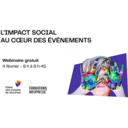 WEBINAIRE GRATUIT: « L’impact social au cœur des événements » le 4 février