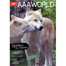 Le Saguenay–Lac-Saint-Jean en couverture du AAA World