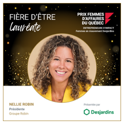 Nellie Robin, une visionnaire récompensée au Gala Prix Femmes d’affaires du Québec