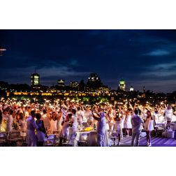 10e anniversaire du Dîner en Blanc de Québec le 31 juillet 2020