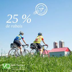 Vélo Québec Voyages présente de nouveaux forfaits à vélo au Québec, avec le soutien de «Explore Québec sur la route»