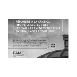 Consultations prébudgétaires à Ottawa -  FAME et le RÉMI en action dans l’intérêt de tous les festivals et événements