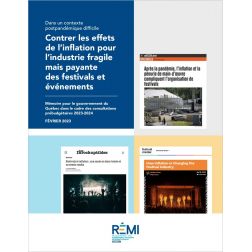 FAME et le RÉMI soumettent leurs recommandations pour les festivals et événements, à Ottawa comme à Québec (2e de 2)