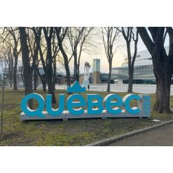 La signature 3D de Destination Québec cité est en mode hivernal