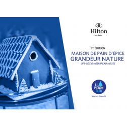 Hilton Québec: une Maison en pain d'épice grandeur nature sera érigée dans le Grand Hall