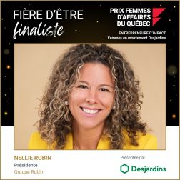 Nellie Robin – finaliste pour le prix Femmes d'affaires du Québec