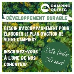Camping Québec – Plan d'action développement durable