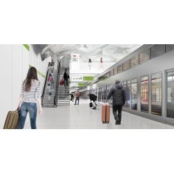 Investissement de 500 000 M $ dans le Réseau express métropolitain (REM) à l'aéroport international Montréal-Trudeau