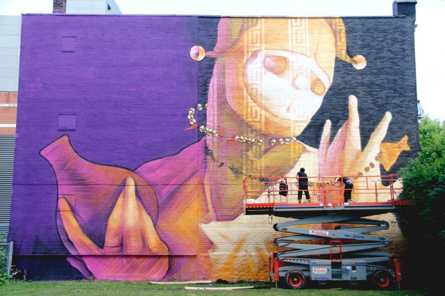 Murale de l'artiste chilien Inti créée l'an dernier lors du festival Mural. PHOTO: FOURNIE PAR LE FESTIVAL