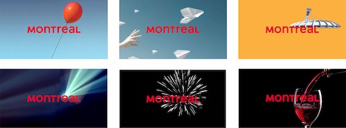 Déclinaison des logos de Tourisme Montréal